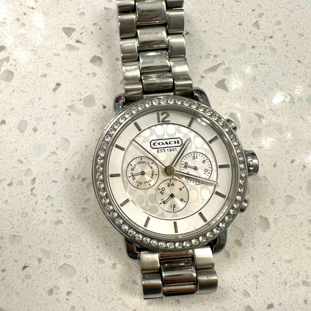 Coach Silver Watch